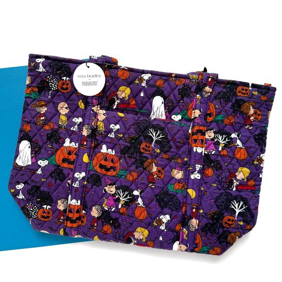 Vera Bradley Peanuts Snoopy Halloween Tote Bag Small - Picture 4 of 13